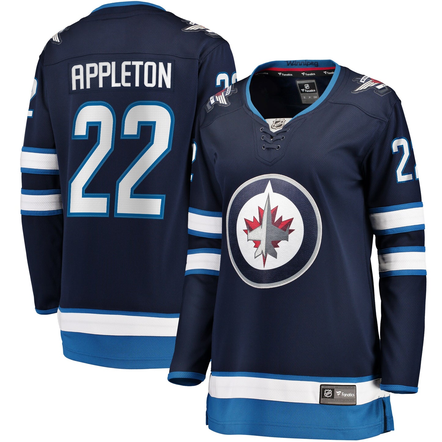 Mason Appleton Winnipeg Jets Fanatics Branded Women's Home Breakaway Jersey - Navy